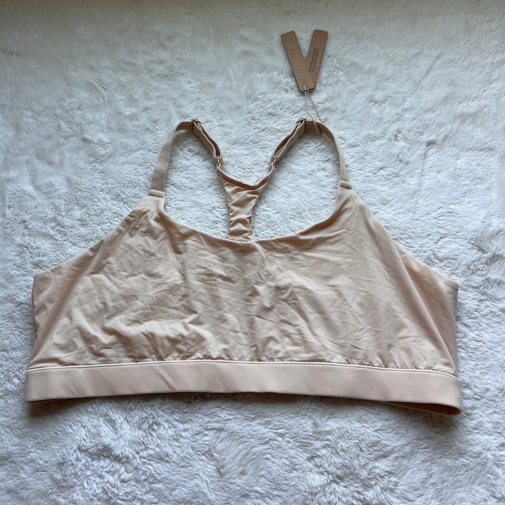 SKIMS Women's Fits Everybody Scoop Neck Bralette Sand BR-SCN-1712 Size 4X NWT